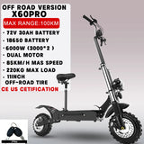 [8 models]10/11 Inch 48V-72V 1000W-6000W Electric Scooter 50-85km/h Fast E Scooter Off Road Electric Kick Scooter Foldable Adult