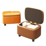 Shoe Cabinets Shoe Stool Upholstered Shoe Bench Storage Ottoman Seat Entryway Hallway Living Room Soft Padded Faux Leather