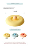 Cup Cover Non-toxic Silicone Round Universal Water Cup Lid Anti-dust Coffee Mug Sealed Cap With Spoon Holder Heat-Resistant Lid