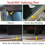 Car Windows Seal Weatherstrip Sealing Strips Edge Trim For Cars Door Glass Window Rubber Seal Automobile Strip Auto Rubber Seals