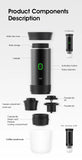 Coffee Machine Wireless Electric Coffee Machine Portable Espresso Coffee Machine Maker 3-in-1 Capsule Powder Travel Coffee Maker