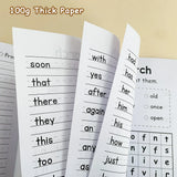Sight Words Write and Search Game Workbook Preschool English Learning Aids Learn to Read for Beginners Vocabulary Building