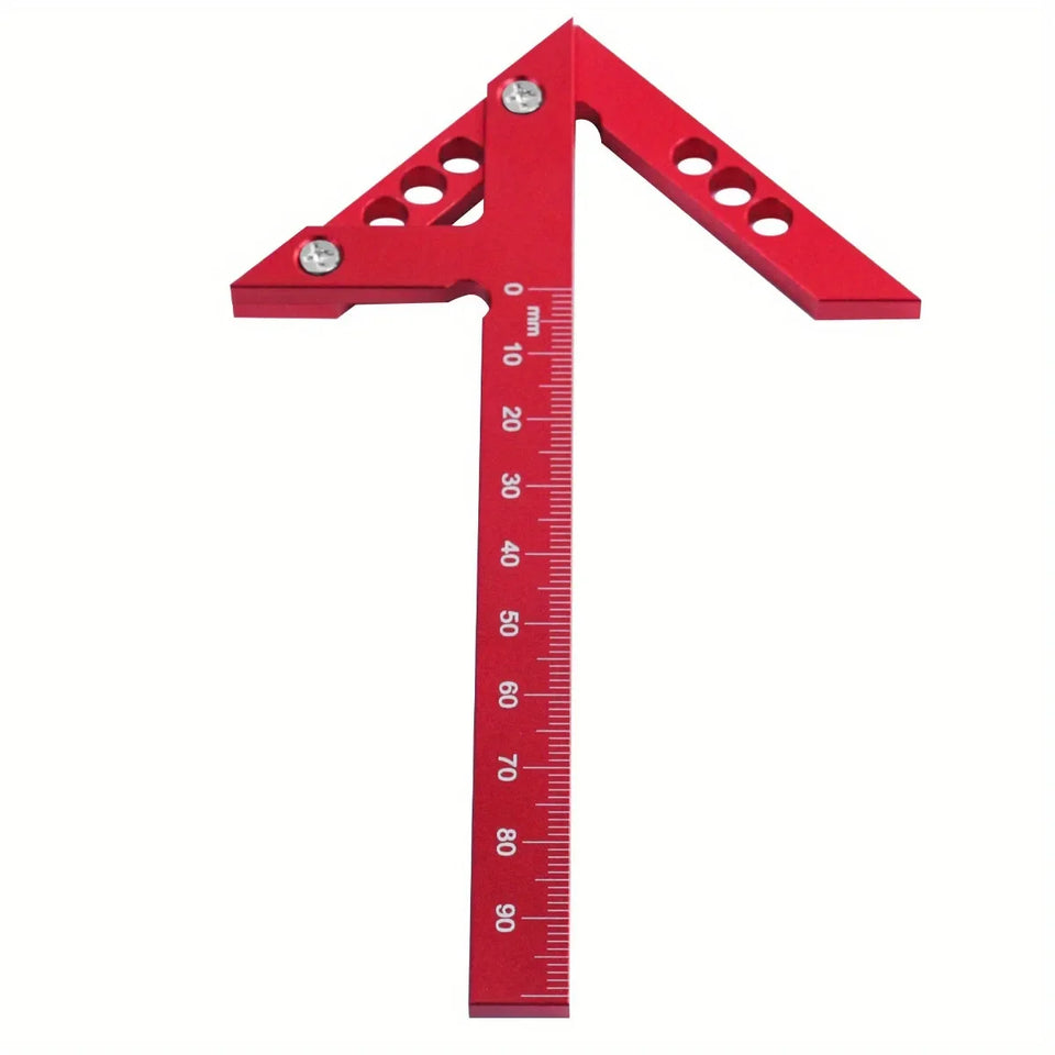 Woodworking Circle Center Scribe 45/90° Center Measuring Tool Line Gauges Aluminum Center Scribe Carpenter Ruler Measuring Tool