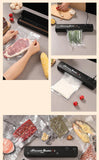 Automatic Small Food Vacuum Sealer Machine for Fresh Cooked Food Plastic Packaging Compact Sealers Food Preservation