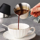 Italian Espresso Cup With Scale Coffee Extraction Cup Milk Ounce Cup Stainless Steel 100ml Home Kitchen Cafe Accessories ﻿