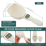 Pet Food Measuring Scoop with LED Display Feeding Spoon Kitchen Scale Portable Daily Meals Pet Dog Food Gadgets for Kitchen