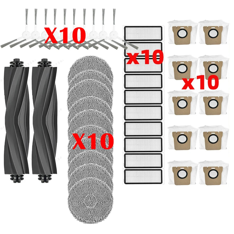 Compatible For Dreame Bot L20 Ultra / X20 Pro / L30 Ultra Replacement Parts Accessories Main Side Brush Hepa Filter Mop Dust Bag
