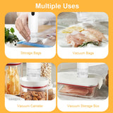 Electric Vacuum Sealer Pump Rechargeable Portable Sealing Machine Air Pump with Reusable Vacuum Sealer Bags Food Packaging Bag