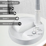 UNITEDTIME Desk and table fan, Foldable Fans Portable Travel Fan Battery Operated or USB Powered,Adjustable Height,My Foldaway