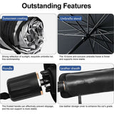 Folding Car Sunshade Umbrella Windshield Front Sun Shade Titanium Silver Material Car Window Summer Sun Protection Accessories