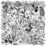 50pcs Black And White Vintage Retro Flower Plant Stickers Decals Laptop Scrapbooking Journal Planner Card Making PET Stickers﻿