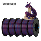 KINGROON Silk Dual-color PLA Filament 3D Printer 1.75mm 11/22 lbs Silk PLA Filament Plastic Materials 3D Printing Special Color