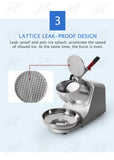 ITOP Ice Crusher Small Commercial Ice Shaver Stainless Steel Shaved Ice Machine Snow Cone Maker