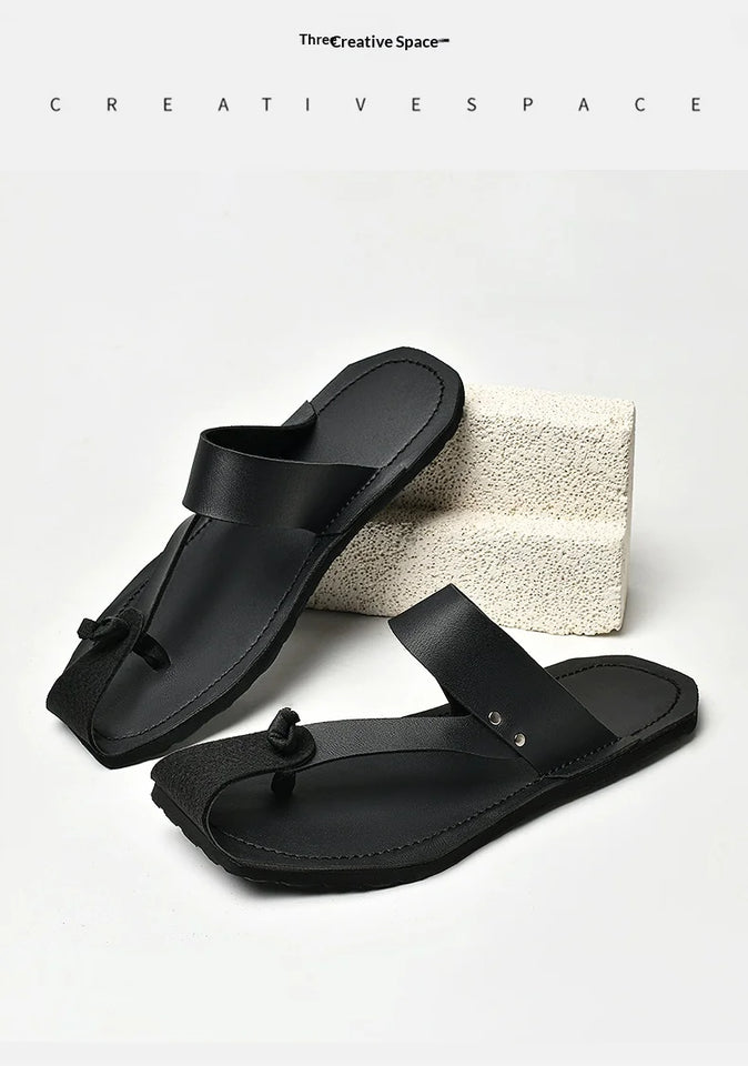 Summer New Minimalist Style Sandals With Exposed Toes Comfortable And Breathable Personalized And Fashionable Original Design
