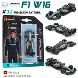 Bburago 1:64 McLaren F1 2025 MCL39 #4 Lando Norris #81 Oscar Piastri car model series children's Christmas boy gift toys
