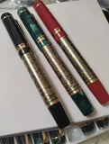 Lemon M2S China Four Great Beasts Acrylic Piston Fountain Pen Blade Long Knife Nib Hand-Polished Writing Luxury Stationery Gift