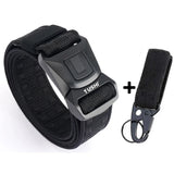 Solid Quick Release Metal Buckle Canvas Tactical Belts Comfortable Webbing Waistband Outdoor Corps Training Hiking Belt For Men