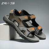 Summer New Sandals Men's Water Beach Breathable Quick Drying Shoes Comfortable Flat Bottom Non slip Sandals Driving Shoes