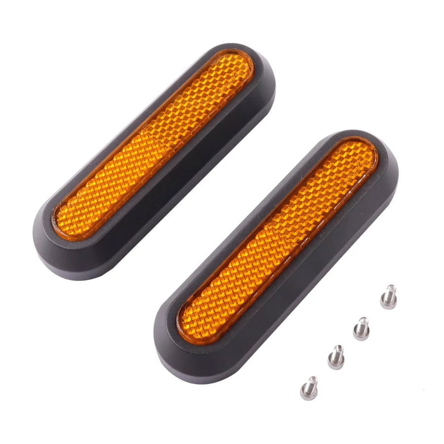 Wheel Cover Protect Shell For Xiaomi Electric Scooter Pro 2/1s/M365 Front Rear Safety Reflective Parts yellow reflector