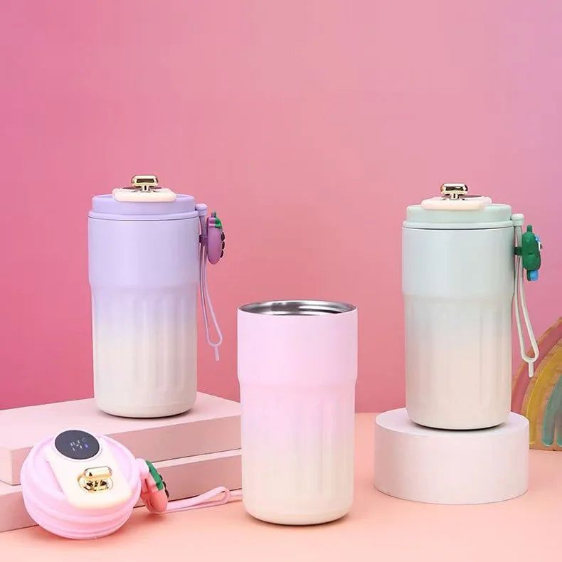 Smart Temp Display Stainless Steel Tumbler Thermal Mug Vacuum Insulated Coffee Cup Travel Thermos Cups Hot Water Bottle for Tea