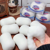Soft White Soap Squishy Slime Toy Cube Stress Relief Decorative Home Room Square Slow Rebound Gift for Festivals