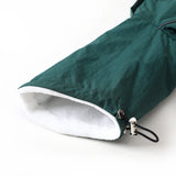 Winter 4-legged Windproof Cotton Jacket for Italian Greyhound Warm High Neck Adjustable Sweatshirt for Whippet Greyhound to 25KG
