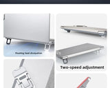 Desktop Riser Portable Foldable Laptop Stand Plastic Feet Hidden Keyboard Mini Adjustable Support Holder for Notebook