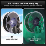 eSun Luminous Star PLA Filament 1KG 1.75mm 3D Printer Filament Glow in the Dark 3D Filament eStars Luminous PLA Filament