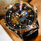 High-End Luxury Automatic Mechanical Men's Watch with Starry Sky Luminous Dial, Elegant Tourbillon Movement, Perfect for Business or Casual Wear, Ideal Christmas or Birthday Gift, Holiday Gift Watch, the Best Gift for Him, No