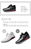2024 Autumn New Casual Shoes For Men Fashionable Inside Increased High 6cm Lazy Shoes Rubber Shoe Sole Polyamide Leather Shoe