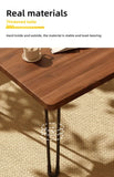 Modern Simple Foldable Dining Table Home Living Room Portable Rectangular Study Table for Small Apartment Bedroom Balcony