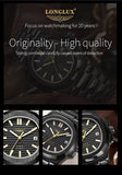 Men automatic watch business date mechanical watches waterproof stainless steel luminous luxury mens watch boyfriend gift