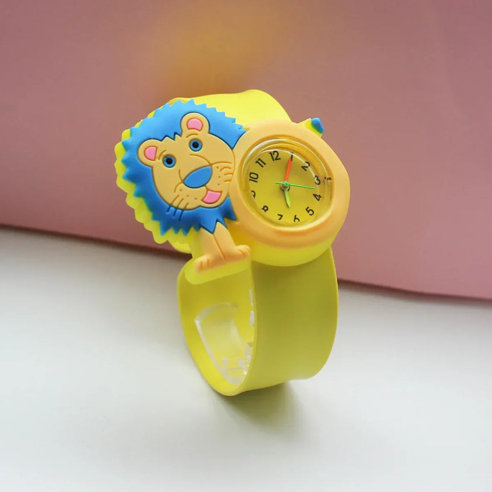 New Fashion Cartoon Animal Flash Light Girl Watches Kids Bracelet Silicone Strap Children Watch Clock Reloj Digital Wristwatches