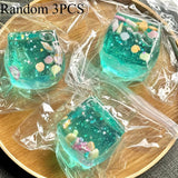 2026 ICE CUBE NEW Squishy Toys Squishy Maltose Ocean Cube Stress Anxiety Relief Bal Soft Squeeze Toy Sensory Fidget Gifts NO BOX
