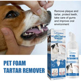 60ml Pet Tartar Remover Natural Plaques Off Tartar Remover Freshen Breath Foam For Dogs Cats Safe Effective Support Healthy Gums