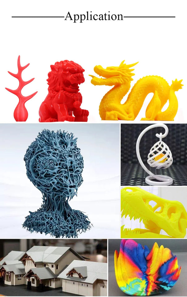 KINGROON 5KG PLA TPU PETG Filament Mix color 1.75mm 3D Printer Plastic No Bubble Spool 3D Printing Materials Wholesales