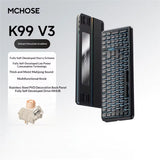 MCHOSE K99 V3 Mechanical Keyboard Tri-Mode Wireless ARGB Control Knob 10000mAh Dual 8K 0.125ms Hot-Swappable Custom Game Keyboar