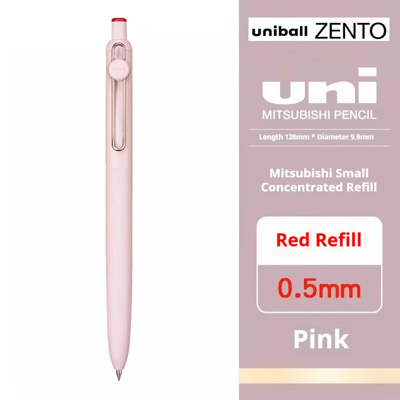 Uni-ball ZENTO Click Gel Pen,0.38/0.5/0.7mm Various Colors Water-based pen With Ergonomic Grip Smooth Writing for School&Office
