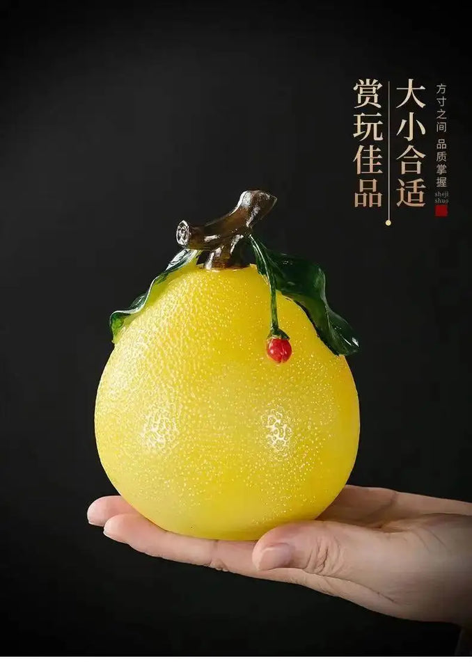 Tiktok Net Red Color Tea Pet Individuality Creativity Grapefruit Temptation Tea Ceremony Tea Tray Can Support Household Tea Room