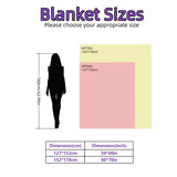 1pc Faux Rabbit Fleece Blanket - Weighted 6 lbs Faux Rabbit Fleece Blanket - Bedspread Cozy Soft Best Blanket For US