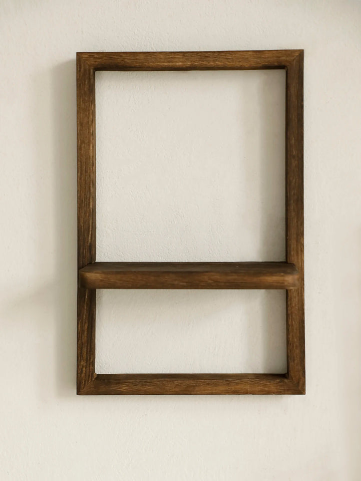 Wooden Display Shelf Floating Shelves Rustic Wood Shelves Wall Storage for Bedroom Kitchen Over Toilet Small Wall Mounted Gifts