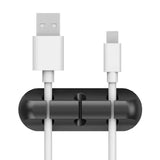 3/5/7 Clips Adhesive Silicone Cable Winder Desktop Wire Wrapped Cord Earphone Cable Holder Desk Organizer Office Supplies