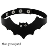 Woman Black Punk Choker Collar Necklace Sexy PU Leather Heart Lock Key Spike Chocker Gothic Cosplay Accessories Party Jewelry