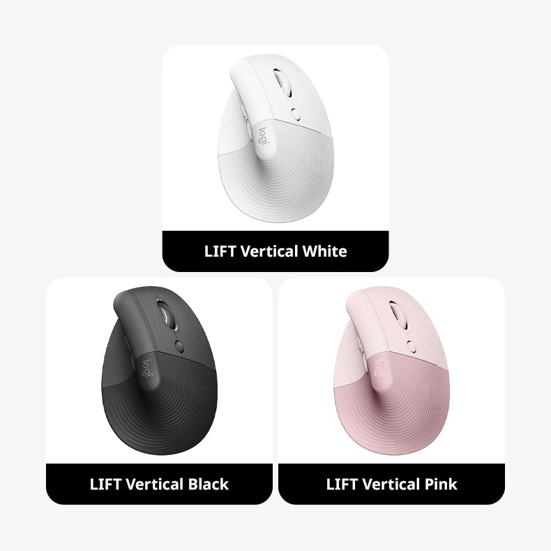 Lift Ergonomic Vertical Mouse Wireless Bluetooth Silent Mouse Logitech