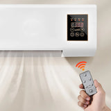 2 in 1  Portable Air Conditioning Cool Warm Dual Use Wall Mounted Heater 1800W Wall Mounted with Remote Control for Bedroom