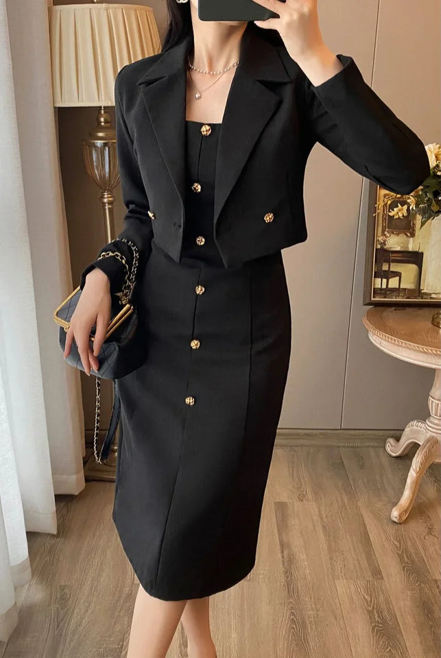 Long Sleeve Suits 2 Pieces Sets for Women Sexy Woman Outfit Office Clothing New Arrivals Vintage Festival Y2k Clothes Matching