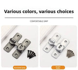 1pc Security Door Lock Handle Commercial Residential Grade Anti-Pick Lock with Adjustable 90°/180° Slide Indoor Outdoor Use
