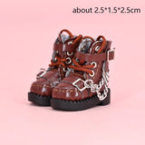 1 Pair Doll Boots Ob11 Shoe Baby New OB11 Shoes Doll Shoes 1/12 Shoes BJD Doll Boots