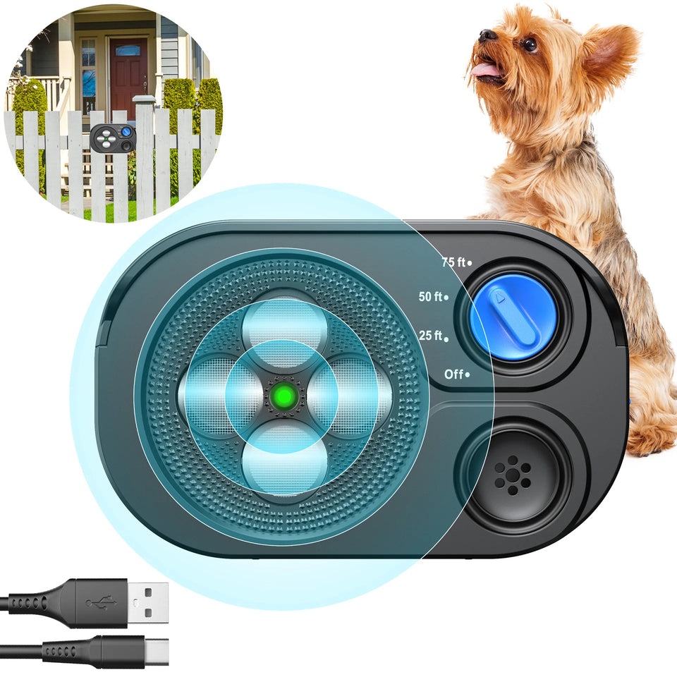 2024 New Ultrasonic Barking Stop Device, Dog Driving Device, Noise Prevention Training Device, Automatic Dog Barking Stop Device