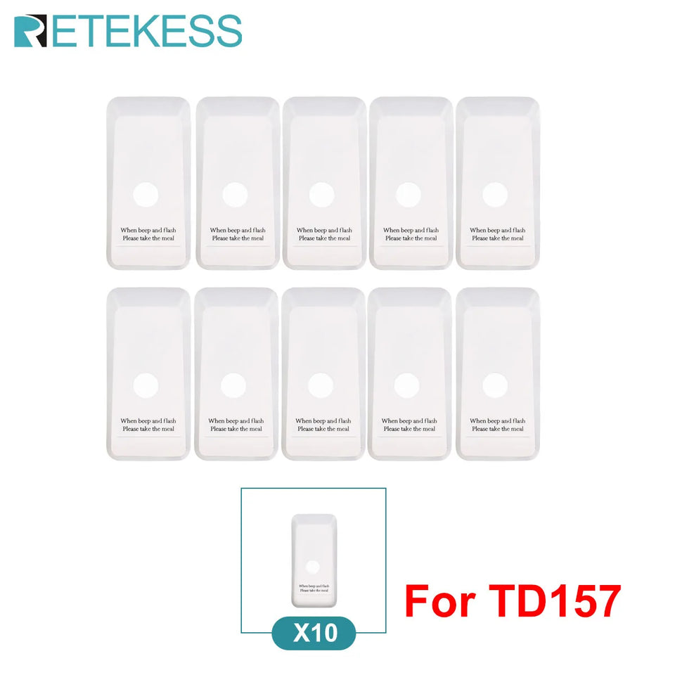 RETEKESS TD157 Restaurant Pager System Pagers 984ft Long Range Beepers for Food Truck Bars  Food Court No Vibration Mode